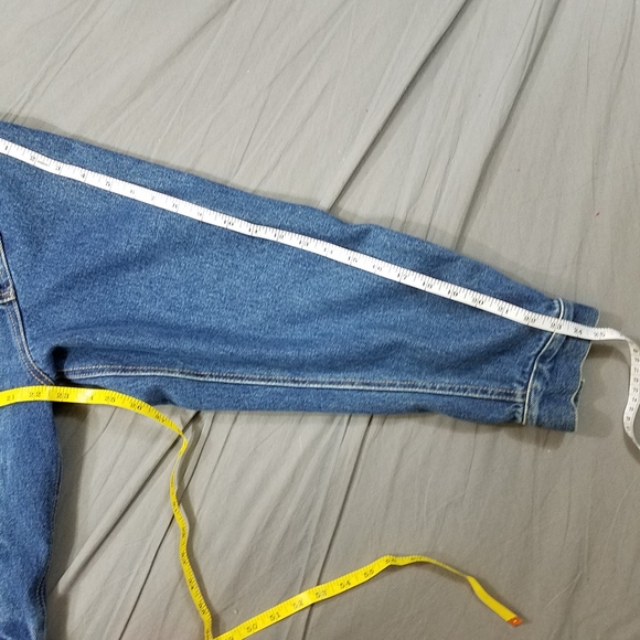 Wrangler jean jacket Hero Vintage S chest 44 blue denim trucker jacket mens - Picture 9 of 15